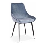 Stoel - Zaza Home - Velours - Blauw