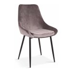 Fauteuil - Zaza Home - Velours - Grijs
