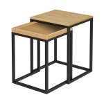 Bijzettafel - Nest - Rustiek - Bruin