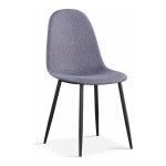 Stoel - Zaza Home - Comfortabel - Modern - Grijs