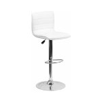 Zaza Home Set Van 2 Barstoel 'Badia' Pu Wit