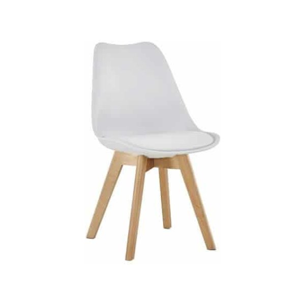 Stoelenset – Zaza Home - Retro design – Stijlvol wit
