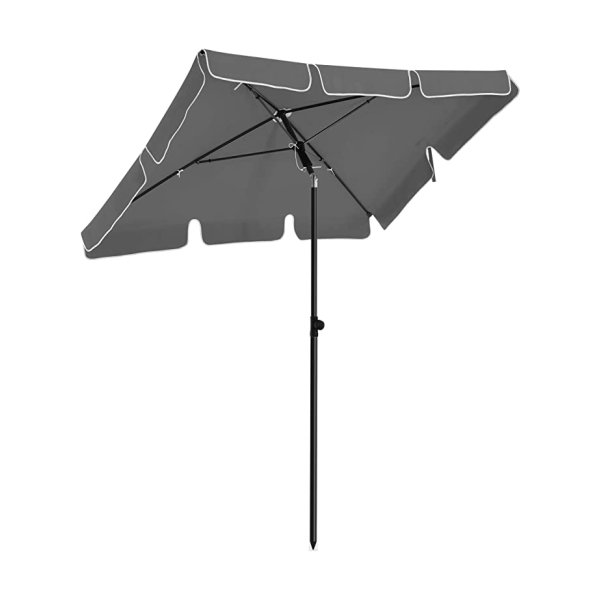 Parasol Voor Balkon, Rechthoekige Tuinscherm, Uv-Bescherming Tot Upf 50+, Knikbaar, Parasoldoek Met Pa-Coating, Voor Tuin, Terras, Zonder Standaard