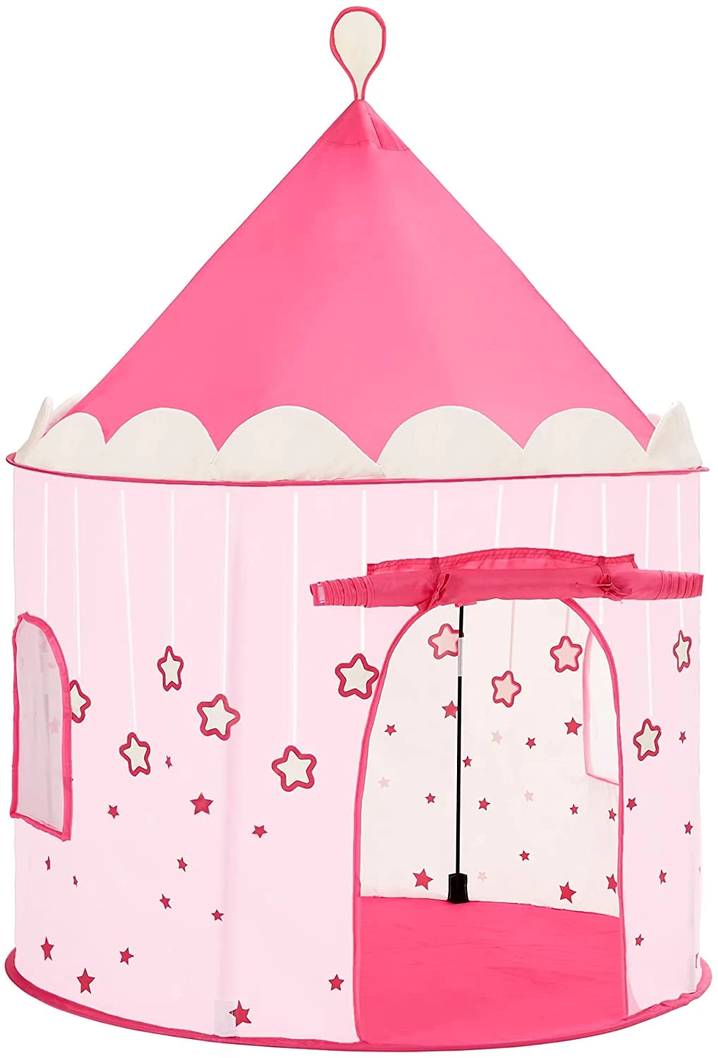Odysseus Kameraad grijs Speeltent, prinsessenkasteel voor meisjes, peuters, speelhuisje voor binnen  en buiten, Pop-UP indianentent met draagtas, geschenk voor kinderen, roze -  SimpleDeal.nl