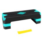 Fitness Aërobe Stepper Met Weerstandsband, İn Hoogte Verstelbaar (10/15/20 Cm) Stepplatform, Oefentraining Stepboard, Voor Thuis- En Kantoorfitness