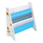 Boekenkast Voor Kinderen, Kinderkamerplank, Speelgoed Organizer, Met Anti-Tip, Kinderkamer, School, Kleuterschool, 62,5 X 28 X 60 Cm, Ruimtemotieven, Wit