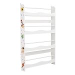 Kinderboekenkast – Wandrek met 4 Planken – Ruimtebesparend – Wit