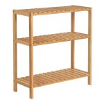 Badkamerrek, Keukenrek, Schoenenrek, Bamboe, Staand Rek, 60 X 26 X 66 Cm, Ä°deaal Voor Badkamer, Woonkamer, Hal, Keuken, Balkon