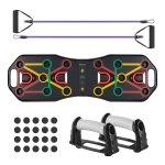 Push-Up-Board, İnklapbaar, 9-İn-1 Push-Upboard, Bodybuilding, Spieropbouw, Fitnesstraining Voor Thuis, Zwart