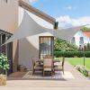 Schaduwdoek 1.2 x 1.6 m 100% PES Polyester UV-bescherming Waterdicht Tuinzeil Schaduwzeilen voor tuin, balkon, terras, camping met Gratis Touw, Oranje