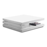Zaza Home Salontafel 'Coventry' Vierkant 100X100 Hoogglans Wit