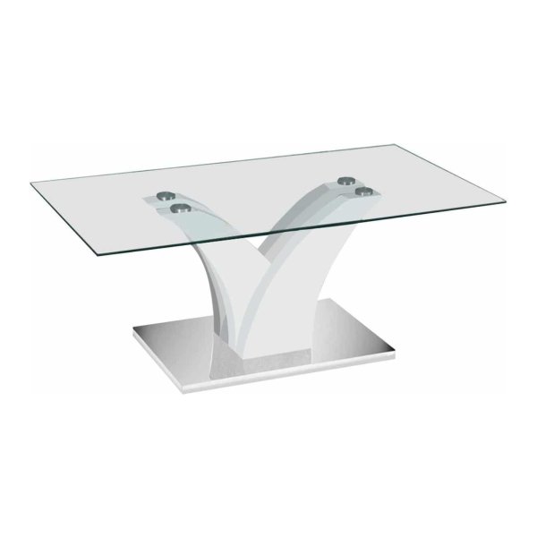 Salontafel 'Corina' 110X60X45 Hoogglans Wit