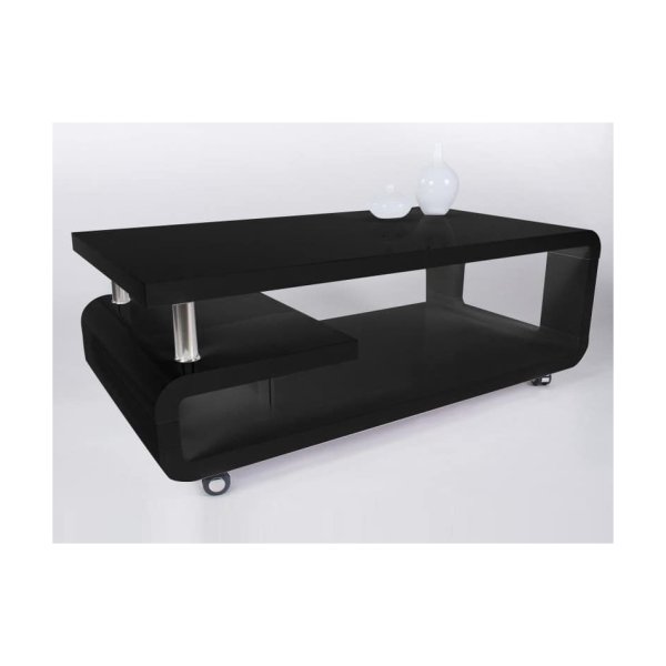 Zaza Home Salontafel 'Haka' 115X60X43 Hoogglans Zwart