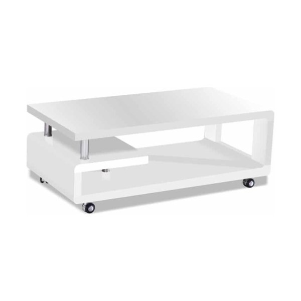 Zaza Home Salontafel 'Haka' 115X60X43 Hoogglans Wit