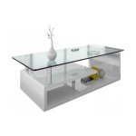 Salontafel 'Golda' 120X70X44 Hoogglans Wit
