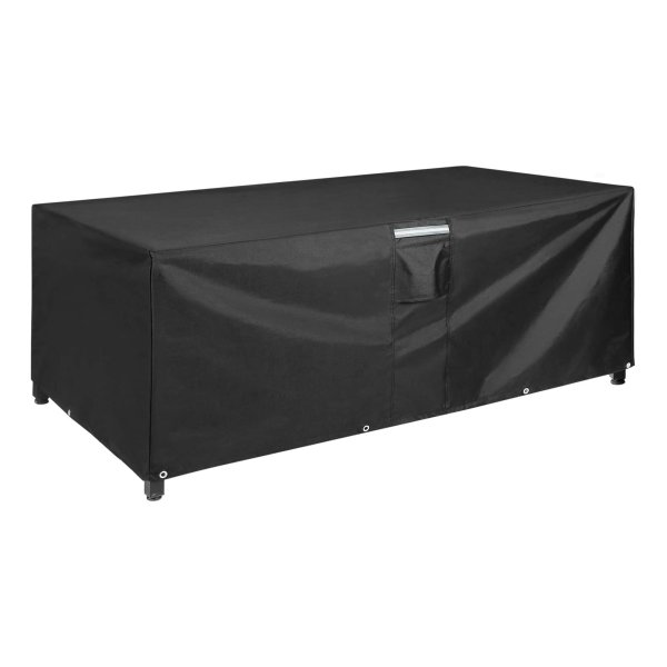 Afdekking Voor Tuinmeubelen, 213 X 132 X 70 Cm, Afdekhoes Voor Tuintafels, 600D Oxford-Weefsel, Afdekzeil Voor Meubelsets, Waterdicht, Kleurecht, Rechthoekig, Zwart