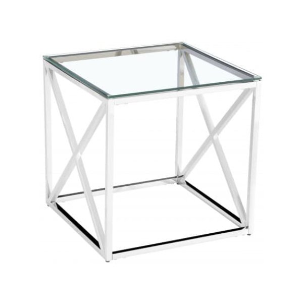 Zaza Home Bijzettafel 'Oceane' Zilver