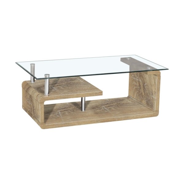 Zaza Home Salontafel 'Golda' 120X70X44 Oude Eik