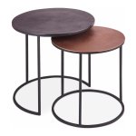 Bijzettafell 'Livios' Metaal (Set Van 2)