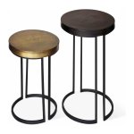 Zaza Home Bijzettafel 'Kingston' Metaal (Set Van 2)