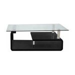 Zaza Home Salontafel 'Golda' 120X70X44 Hoogglans Zwart