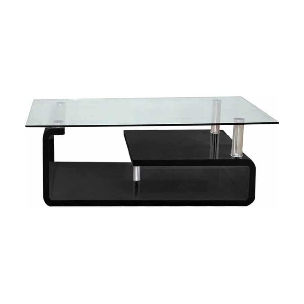 Zaza Home Salontafel 'Golda' 120X70X44 Hoogglans Zwart