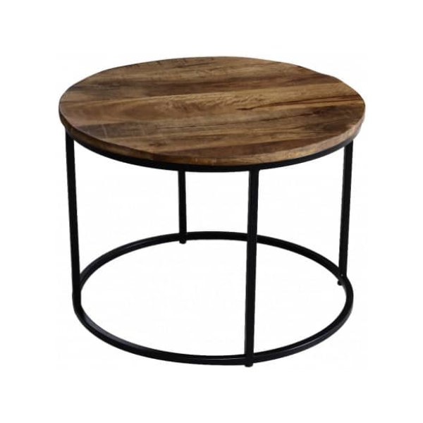 Zaza Home Bijzettafel 'Lago' Rond Diam. 60 Cm - Mangolia