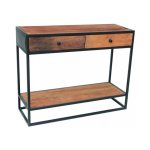 Console 'Ace' 80X100X35Cm Lade Metaal