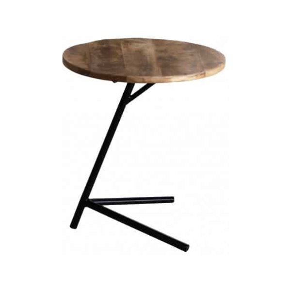 Zaza Home Bijzettafel 'Servio' Rond Diam. 40 Cm - Mangolia