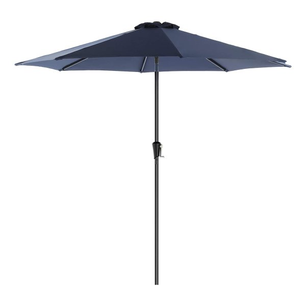 Parasol, Ø 300 Cm, Tuinparasol, Marktparasol, Uv-Bescherming Tot Upf 50+, Terrasparasol, Zonwering, Scharnierend, Met Slinger, Zonder Standaard, Tuin, Balkon, Terras, Marineblauw
