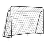 Voetbaldoel Voor Kinderen, Snelle İnstallatie, Tuin, Park, Strand, İjzeren Buizen En Pe-Net, Zwart