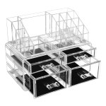 Acryl Cosmetica Opslag Make-Up Organizer Met 4 Laden Opslag İn De Badkamer İn De Slaapkamer Van Lippenstift Kerstmis Sieraden Nagellak Naaigaren