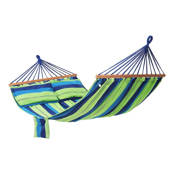 Hangmat Met 2 Kussens, Ligruimte Ca. 210 X 150 Cm, Laadvermogen Tot 300 Kg