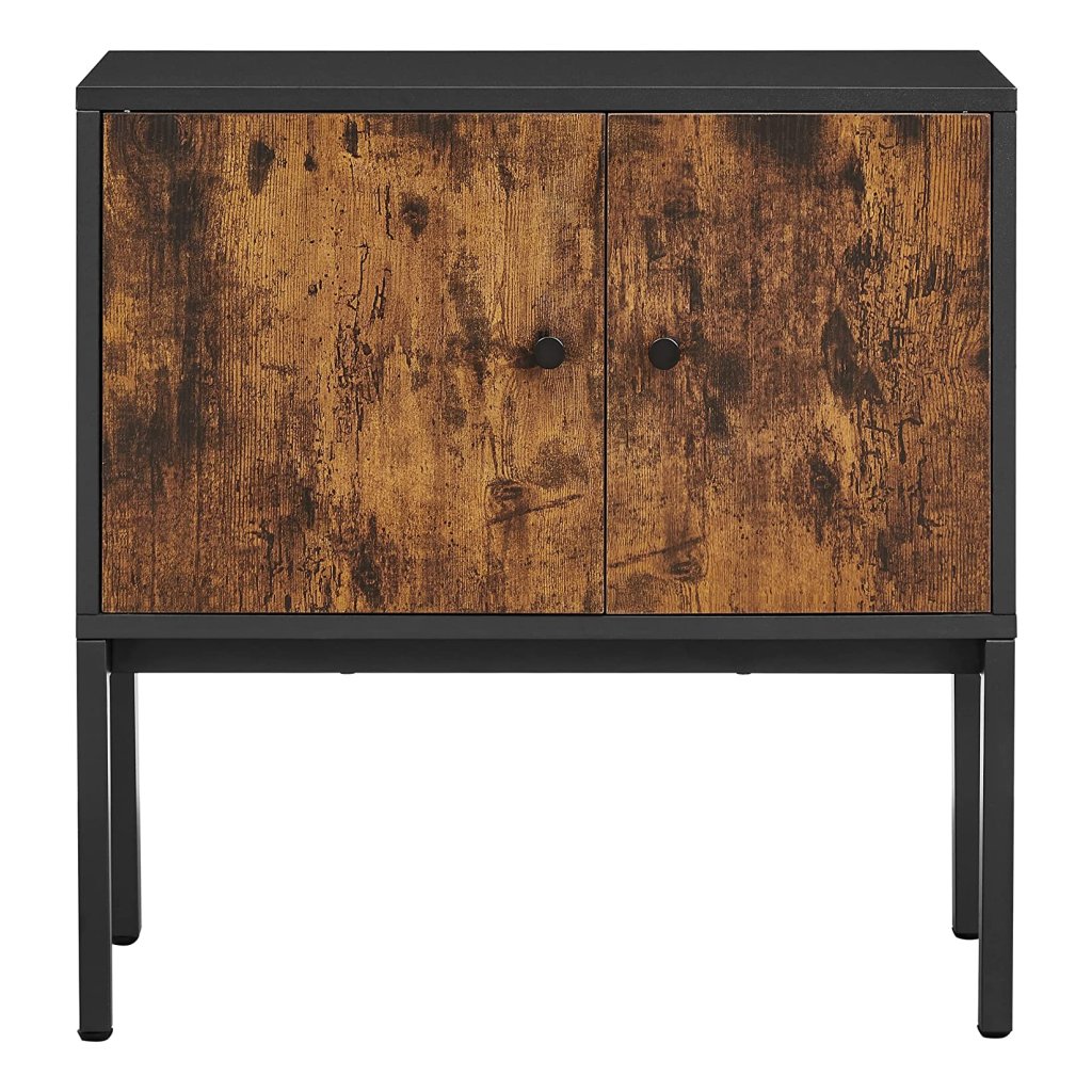 COSTWAY Dressoir hout, keukenkast met verstelbare planken en