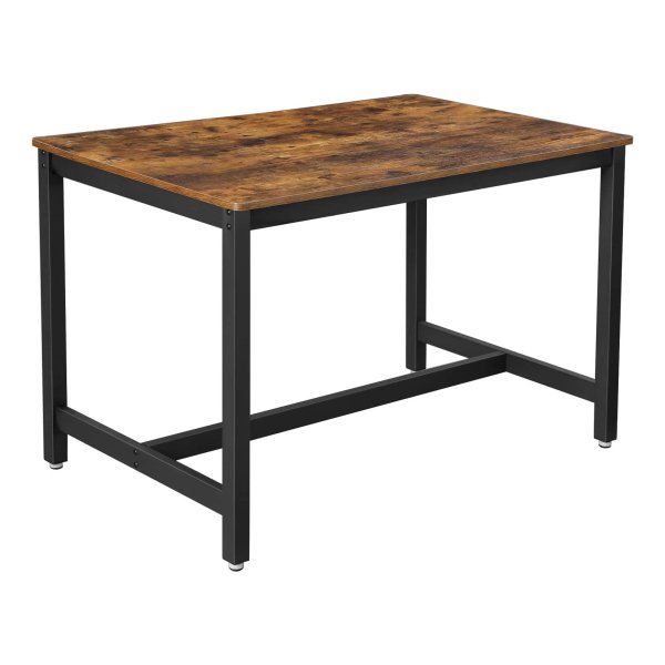 Bijzettafel, C-Vormige Laptoptafel, Banktafel Met Opbergruimte, Verwijderbare Opbergtas Voor Koffie En Laptop, Woonkamer, Slaapkamer, İndustrieel Ontwerp, Vintage Bruin/Zwart