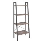 Ladderrek – Staand Boekenkast met 4 Niveaus – Industrieel Design – Grijs