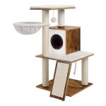 Kattenkrabpaal Hoogte 96 Cm Walnoot