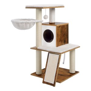 Kattenkrabpaal Hoogte 96 Cm Walnoot