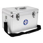 Ehbo-Koffer, Medicijndoos, Opbergdoos, Medicijnbox, Medicijnbox, Medicijnbox, Met Draaggreep, Aluminium Lijst, Abs-Zilver