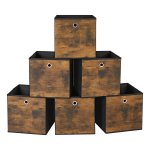 Opbergdozen, Vouwdozen, Stoffen Dozen, Set Van 6, Open Design, Voor Kleding, Speelgoed, Vliesstof, Oxford-Weefsel