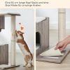 thumbnail: Fudajo Designer Kattenkrabpaal Takkenmodel 80 Cm Met Pluche En Grot - Perenhout