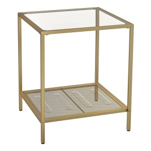 Salontafel, 2-Set Bijzettafel, İndustrieel Bijzettafel, Zwart, ‎10020364