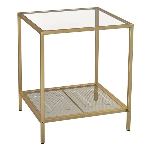 Salontafel, 2-Set Bijzettafel, İndustrieel Bijzettafel, Zwart, ‎10020364