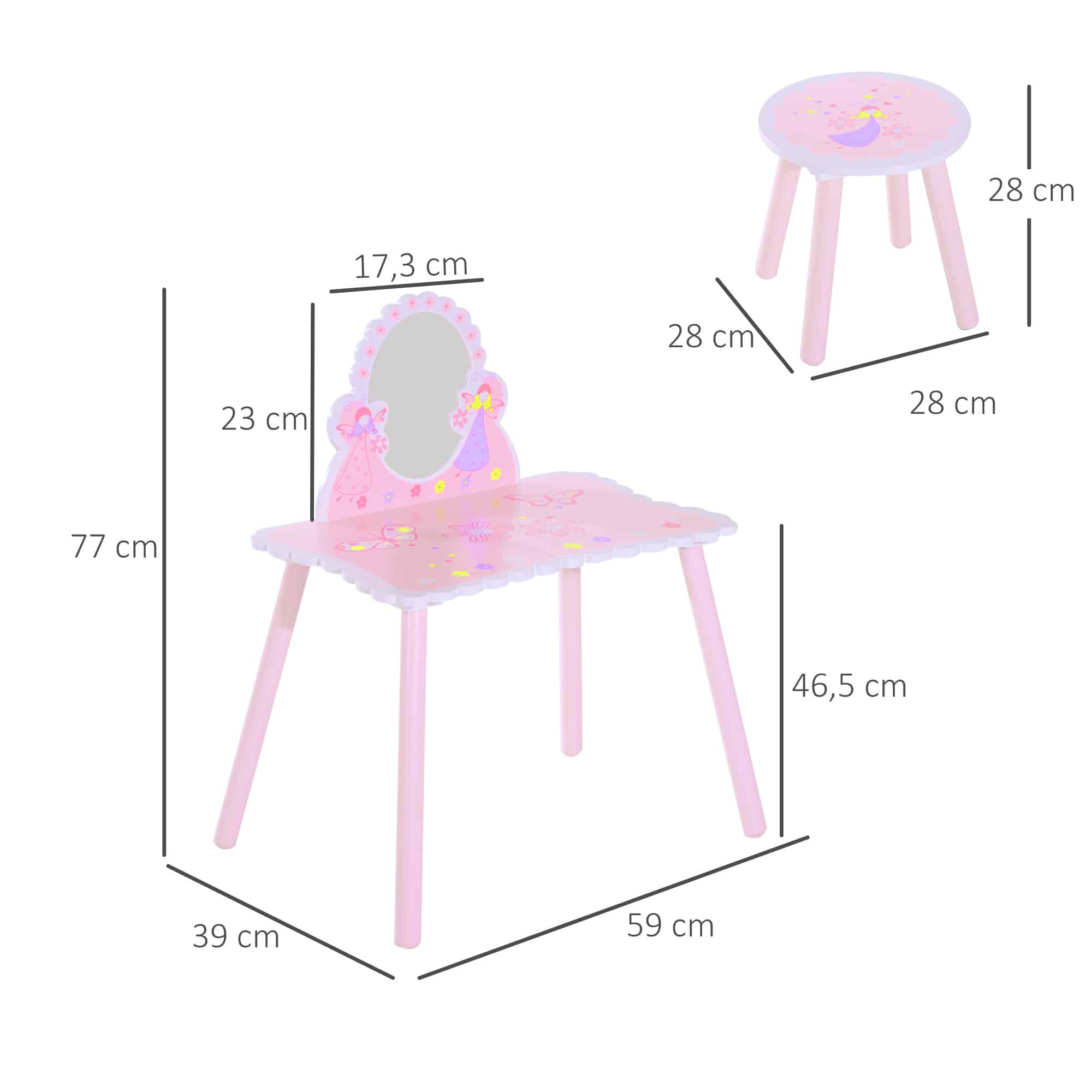 Atmosphera - Tabouret de Coiffeuse Aurell