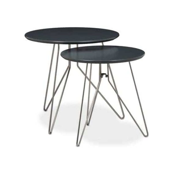 Salontafel – Bijzettafel met Groot Oppervlak – Industrieel Design – Houtlook