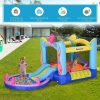 Opblaasbaar Springkasteel Met Glijbaan Voor 3 Kinderen Springkasteel