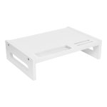 Monitorstandaard Van Bamboe, Ergonomische Beeldschermstandaard, 10 Cm Hoog Tafelblad