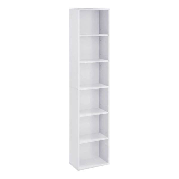 Boekenkast, Met 6 Niveaus, Staand Rek, Opbergrek