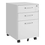 Rolcontainer, Onder Bureau, Archiefkast Met Wieltjes, Voor Documenten En Documenten, Met Hangmappen