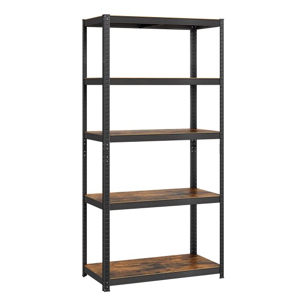 Staande Rek, Boekenkast, Opbergrek, 5 Planken, Keukenrek
